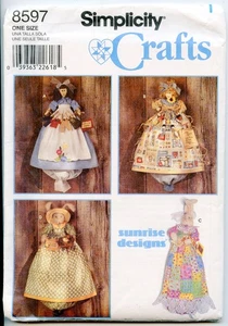 26" Doll & Bunny Plastic Bag, PJ, or Dry Sheet Holders - Sewing Pattern - New - Picture 1 of 2