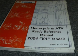 2004 Suzuki K4 GSX-R1000 Motorcycle Ready Reference Specifications Manual xz - Bild 1 von 10