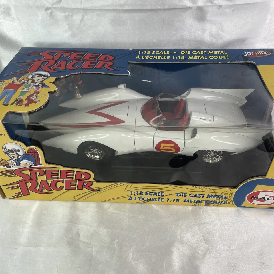 1:18 Speed Racer Mach 5 Scale Joyride Original TV Series With  Chim Figure - Image 1 of 4