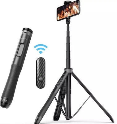 ATUMTEK 1.5m/60" Selfie Stick Tripod, Bluetooth,  BLACK 360° - BRAND NEW, SEALED - Image 1 of 4