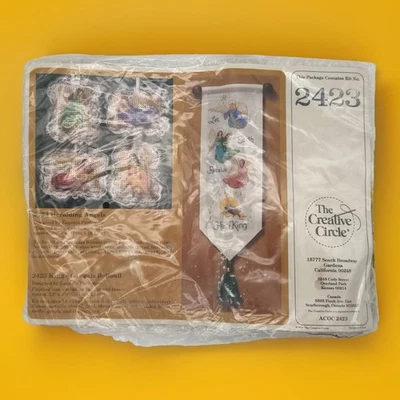 NEW Vintage The Creative Circle King of Angels Bell Pull Cross Stitch Kit 2423 - Image 1 of 4