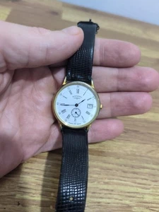 Splendido Vintage c1989 Rotante Meccanico 17 Gioielli Tono Oro OVERWOUND  - Foto 1 di 7