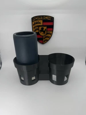 Porsche Cayenne 958 doble portavasos inserto con bolsillo para monedas 2011-2017 Foto 1 de 4