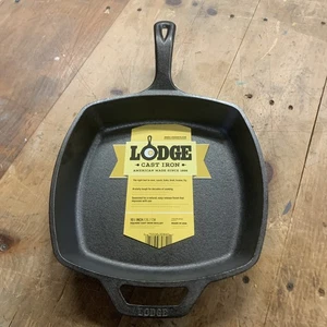 Lodge Logic L8SQ3 Pre-Seasoned Gusseisen Quadrat Pfanne Hergestellt in den USA 10 1/2" - Bild 1 von 6