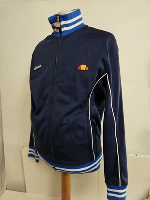 Ellesse Milano Track Jacket Mens Football Causal Terrace 80s Wear Top UK Sm  - Image 1 of 4