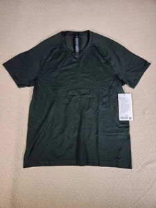 Lululemon Metal Vent Tech Short Sleeve Men Size M Dark Green Athletic Gym - Picture 1 of 7