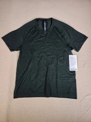 Lululemon Metal Vent Tech Short Sleeve Men Size M Dark Green Athletic Gym - Image 1 of 4