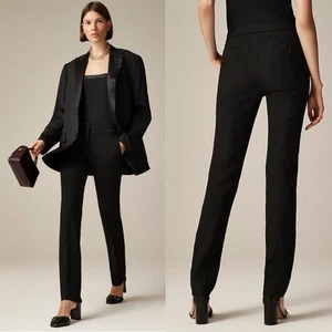J Crew Going-out slim pant in four-season stretch Black Sz 12 minimalist classic - Picture 1 of 10