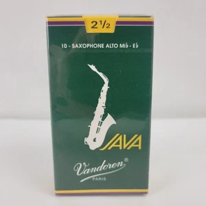 Vandoren SR2625 Saxo Alto 2.5 Fuerza Java Saxofón Cañas Verde Caja de 10 - Imagen 1 de 6