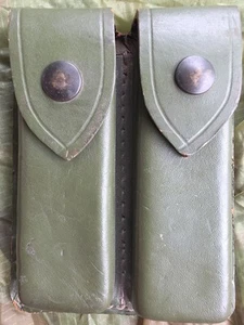 Argentine Army Leather Ballester Molina .45 ACP 1911 pistol Magazine Pouch Green - Picture 1 of 8