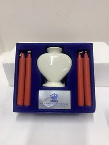 Royal Copenhagen Heart Porcelain Candle Holder w/ Box Good condition - Picture 1 of 10