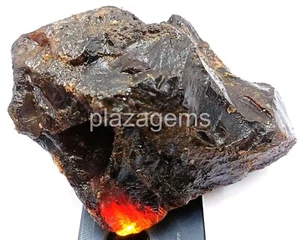 840.5CT CERTIFIED AMBER UNCUT ROUGH NATURAL LOOSE GEMSTONE 5JJD - Picture 1 of 10