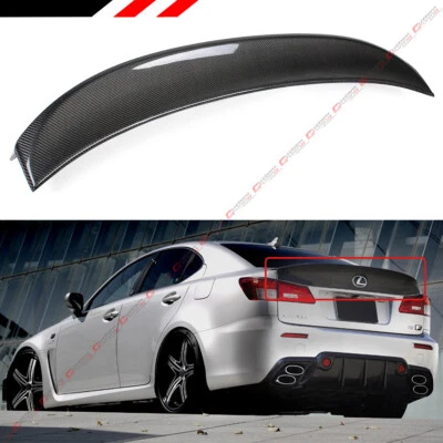 PARA 06-13 LEXUS IS250 IS350 ISF W ESTILO FIBRA DE CARBONO PICO DE PATO ALERÓN TRASERO Foto 1 de 4