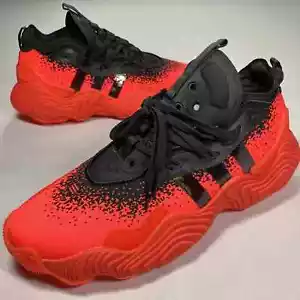 adidas Trae Young 3 Black core solar Red Basketball Shoes Mens IF5605 Size 12 - Picture 1 of 6