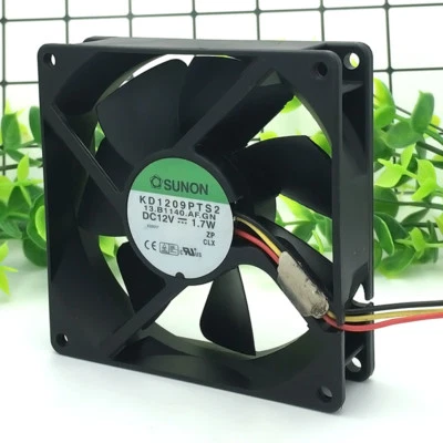 SUNON KD1209PTS2 12V 1.7W 9CM 90*90*25MM 3Pin Cooling Fan - Image 1 of 3