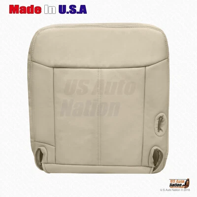 2003-2011 Lincoln Town Car Driver Side Bottom Genuine Leather Seat Cover Tan - Image 1 of 4