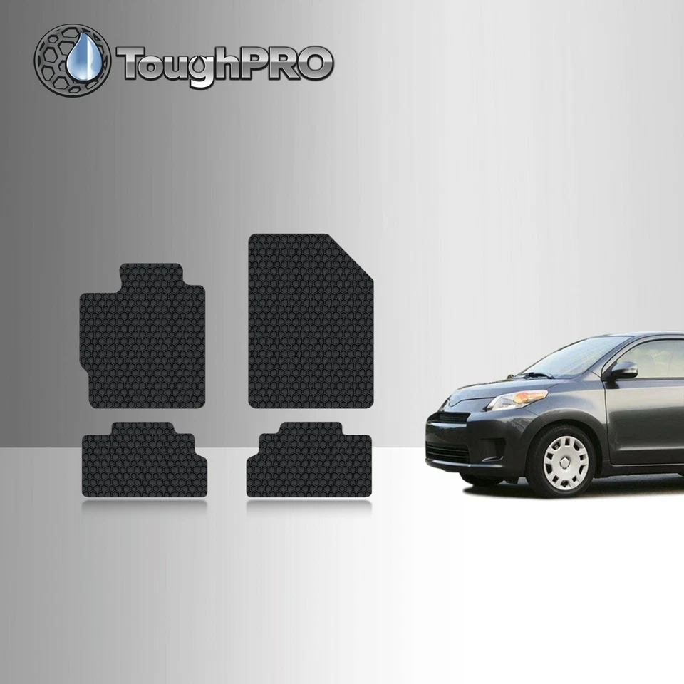 ToughPRO Floor Mats Black For Scion xD All Weather Custom Fit 2008-2014 - Image 1 of 4