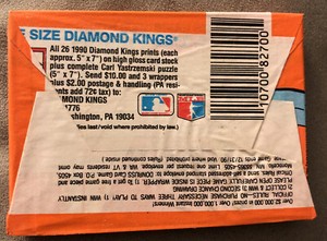 1990 Donruss Baseball Card Wax Pack Ken Patterson White Sox Showing On Back?