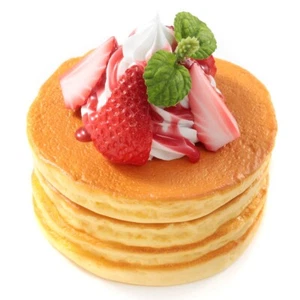 Fake Sweet Strawberry Pancake Case 3.5"D Display Food Sample - Picture 1 of 5
