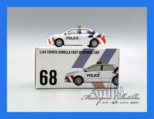 DEC 2024 Masterpiece #68 TOYOTA COROLLA FAST RESPONSE POLICE CAR 1:64 - Picture 1 of 9