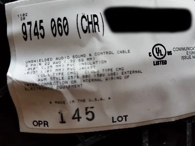 Belden 9745 22/3P Twisted Pair Audio/Instrumentation/Control Cable Gray /1000ft - Image 1 of 4