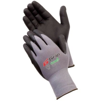 LIBERTY 12- F4600 Lightweight Nitrile Micro Foam Palm Grip Coated Protective Work Gloves