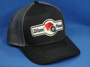 Wheel Horse Garden Tractor Hat - Black With Dark Gray Mesh - Snapback - Picture 1 of 1