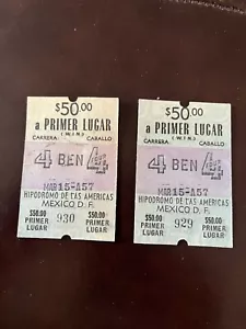 Two $50 Totes, Hippodromo De Las Americas, Mexico - Picture 1 of 2