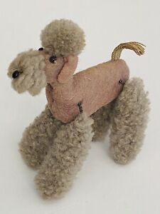 Rare Steiff Wool Poodle Grey Plush 1506 Muffie's Pal Bild Lilli German Felt