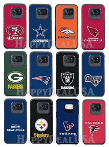 Official NFL Pebble Grain Hybrid Cover Case for Samsung Galaxy S7 & S7 Edge - Picture 1 of 13