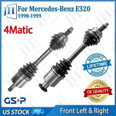 OE Front Left Right CV Axle Shaft Set For 1998 1999 Benz E320 4Matic V6 3.2L - Image 1 of 4