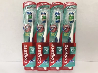 4 Colgate 360 Toothbrush, Whole Mouth Clean, SOFT, with Tongue & Cheek Cleaner - Image 1 of 4
