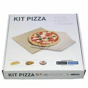 PIASTRA PIETRA FORNO IN TERRACOTTA REFRATTARIA CON RICETTARIO E PALA PER PIZZA - Foto 1 di 2