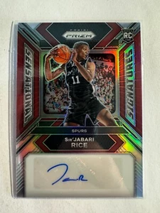 K212,136- 2023-24 Panini Prizm Draft Sensational Auto Red #23 Sir'Jabari Rice/99 - Picture 1 of 1