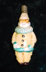 Antique Masquerade Clown Christmas Bulb-Untested - Picture 1 of 3