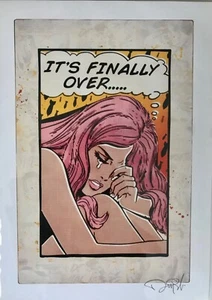 DENIAL - it’s finally over - Signed - AP Like DFace Banksy Faile 1XRUN - Picture 1 of 4