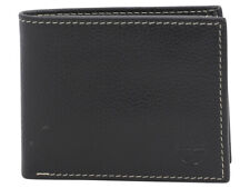 TIMBERLAND Men Genuine Leather Horizontal Passcase Flipfold WALLET Black