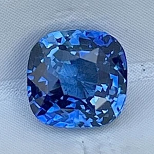 1.05 Cts Natural Blue Sapphire Cushion Cut Sri Lanka Loose Gemstone Engagement - Picture 1 of 8