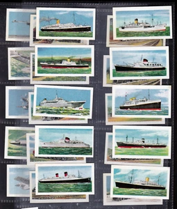25 Poster Stamp Modern Transport Cards Fairey Gannet Firefly SS Southern Cross - Picture 1 of 7