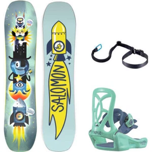 Salomon Team Niños Snowboard + Paquete de Encuadernación 80cm, 90cm, 100cm NUEVO 2025 - Imagen 1 de 6