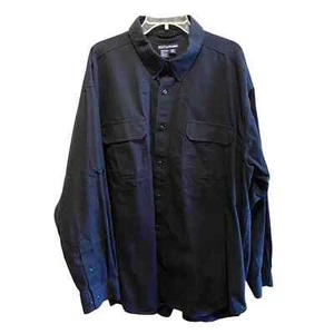 5.11 Tactical Series Men's Shirt Black Size 2 X Cape Back Vent Pockets - Picture 1 of 10