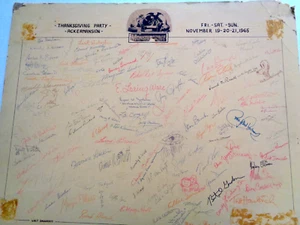 ORIGINAL FORREST J ACKERMAN 1965 & 1966 SIGNED ATTENDANCE BOARDS SCI-FI MOVIE - Picture 1 of 21