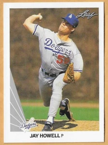 JAY HOWELL LOS ANGELES DODGERS #42 - HOJA CASI NUEVA - MONTADA 1990 - Imagen 1 de 2