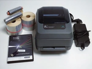 Zebra GX430t GX43-100321 Thermo Etikettendrucker 300dpi + NiceLabel 6 Dongle - Bild 1 von 6