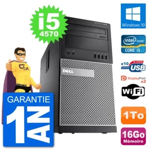 PC tour DELL 9020 Intel Core i5-4570 RAM 16Go Festplatte 1To Windows 10 Wifi - Bild 1 von 3
