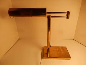 Vintage Mid Century Modern Nessen Studios Brass Swing Arm Desk Lamp - Picture 1 of 5