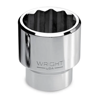 Wright Tool 8184 1" Drive Chrome Standard Socket 12 Point SAE 2-5/8" - Image 1 of 2