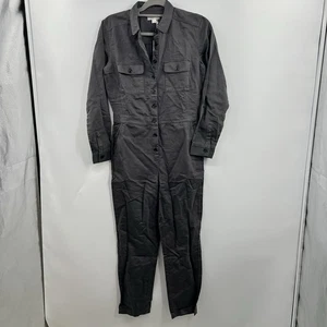 Outerknown Long Sleeve Cotton Linen Blend S.E.A. Suit Jumpsuit Sz XS Storm Grey - Picture 1 of 9