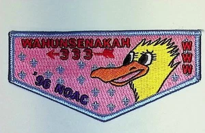 Wahunsenakah 333 Colonial Virginia Delegate 1996 NOAC Flap LBLU Bdr (CB679) - Picture 1 of 2