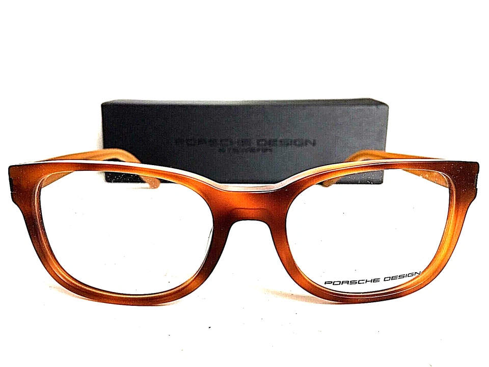 PORSCHE DESIGN P8250 D P 8250 D 53mm Rx Brown Men's Eyeglasses Frame Italy - Image 1 of 1
